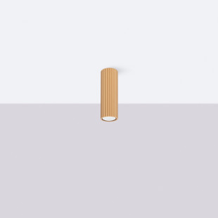 Lampa spot Karbon Sollux - Złota tuba, nowoczesny design