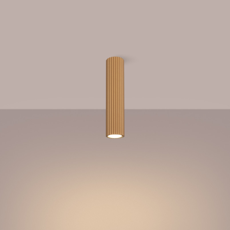 Lampa spot Karbon złota Sollux - nowoczesny design | Sklep