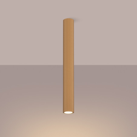 Lampa Sollux Karbon: Złota tuba 6,5cm - Stylowe oświetlenie