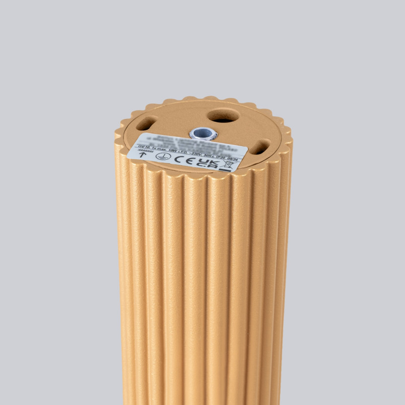 Lampa Sollux Karbon: Złota tuba 6,5cm - Stylowe oświetlenie