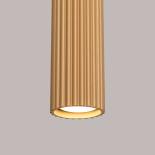 Lampa wisząca Karbon Long 3 tuby - Sollux | Złoty Loft