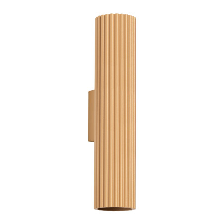 Kinkiet ryflowany Karbon Sollux | Złoty, nowoczesny design