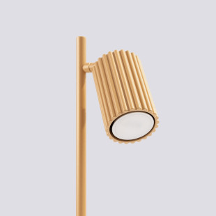 Lampa biurkowa Karbon złota Sollux | Minimalistyczny design