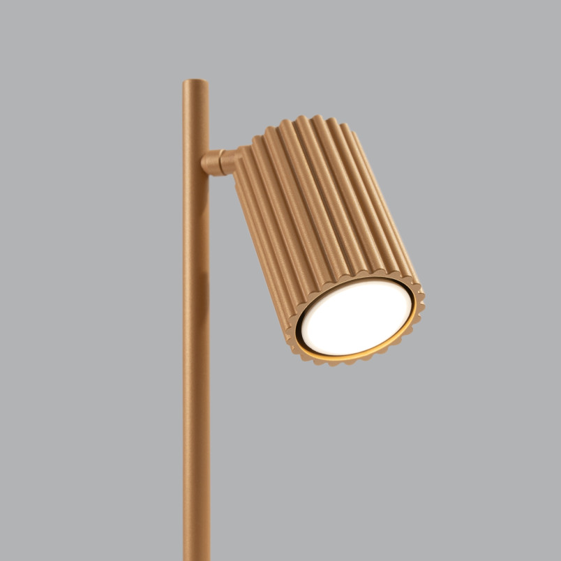 Lampa biurkowa Karbon złota Sollux | Minimalistyczny design