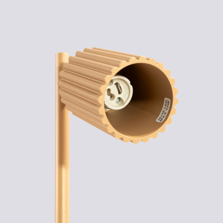 Lampa biurkowa Karbon złota Sollux | Minimalistyczny design