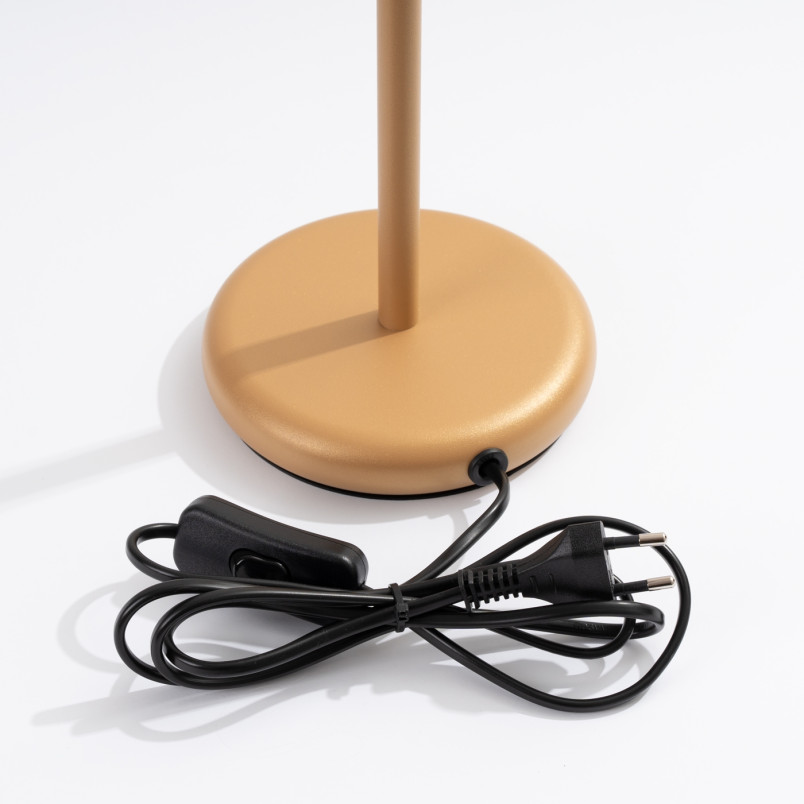 Lampa biurkowa Karbon złota Sollux | Minimalistyczny design