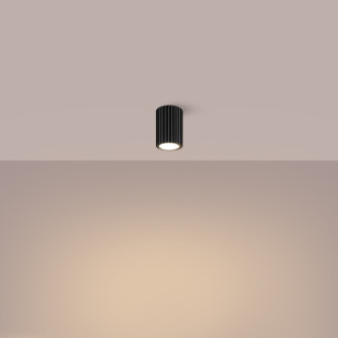 Lampa spot Karbon Sollux - czarna tuba LED | Sklep Sollux