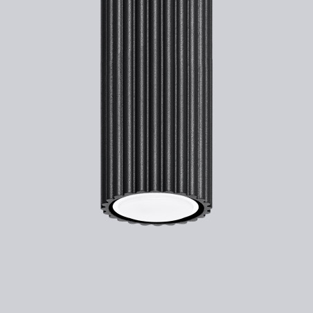 Lampa spot Karbon Sollux - czarna tuba LED | Sklep Sollux