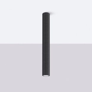 Lampa Sollux Karbon: Spot ryflowany, czarny, EAN: 5907646125126