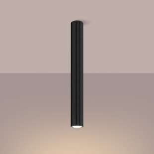 Lampa Sollux Karbon: Spot ryflowany, czarny, EAN: 5907646125126