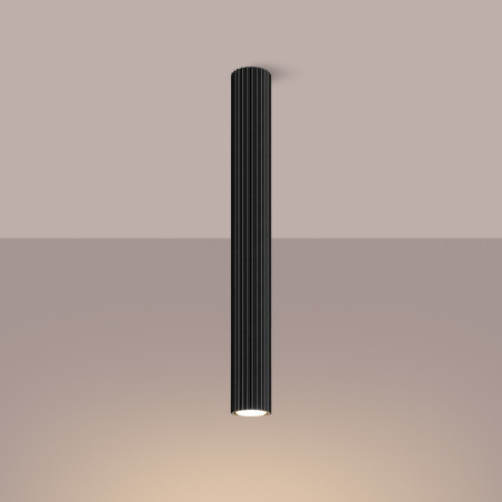 Lampa Sollux Karbon: Spot ryflowany, czarny, EAN: 5907646125126