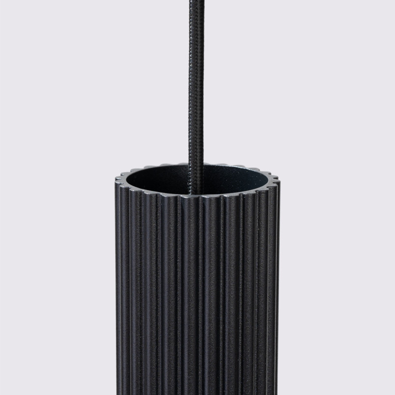 Lampa wisząca Karbon 2 tuby, czarna - Sollux | Sklep z lampami