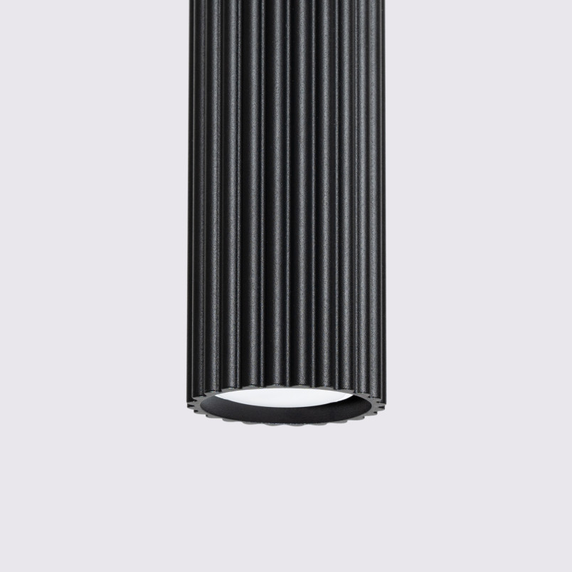 Lampa wisząca Karbon 3 tuby czarna Sollux | Sklep z lampami