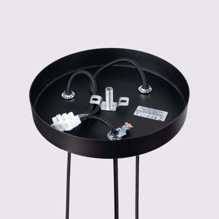 Lampa wisząca Karbon 3 tuby czarna Sollux | Sklep Lamp