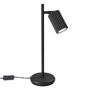 Lampa biurkowa Karbon czarna Sollux | Minimalizm i styl