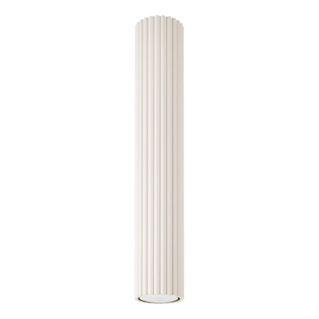 Lampa Sollux Karbon: Ryflowana tuba, beżowa - Kup online!