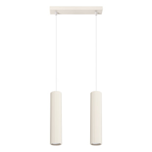 Lampa wisząca Karbon beżowa Sollux - nowoczesny design