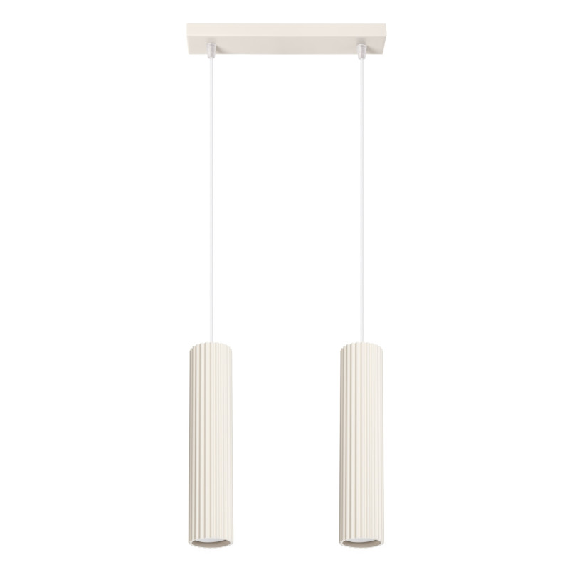 Lampa wisząca Karbon beżowa Sollux - nowoczesny design