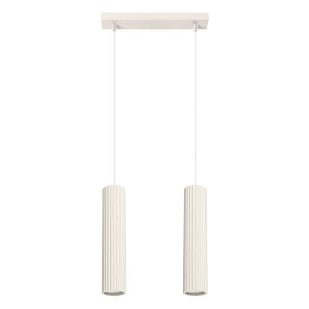 Lampa wisząca Karbon beżowa Sollux - nowoczesny design