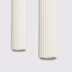 Lampa wisząca Karbon beżowa Sollux - nowoczesny design