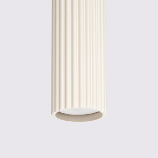 Lampa wisząca Karbon - 3 tuby, beżowa | Sollux