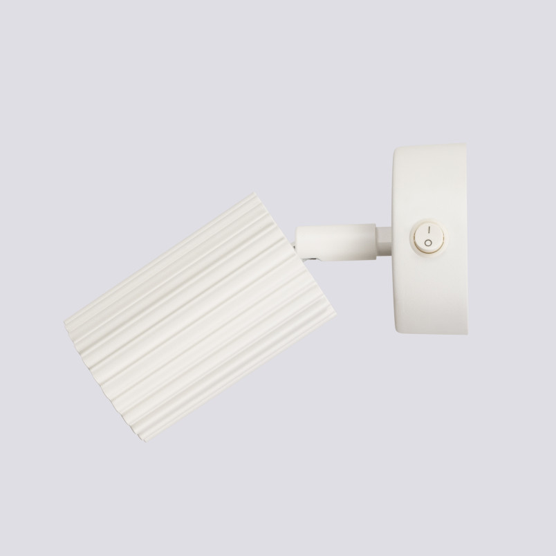Kinkiet z włącznikiem Karbon beżowy Sollux | Elegancki design