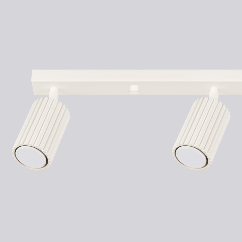 Reflektor Karbon Long Beżowy Sollux | Lampa Sufitowa 4 Punktowa