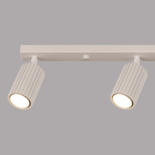 Reflektor Karbon Long Beżowy Sollux | Lampa Sufitowa 4 Punktowa
