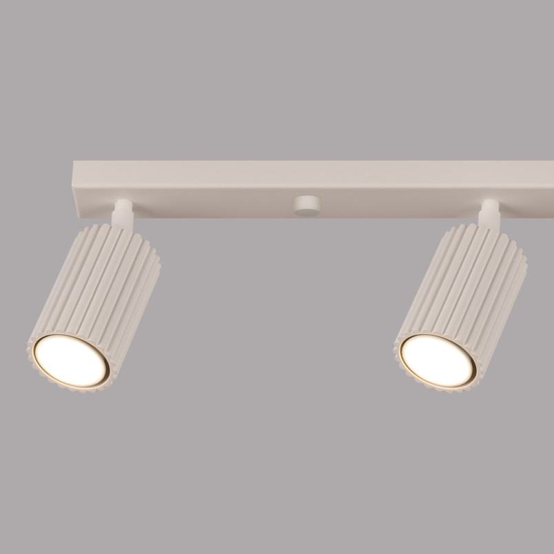 Reflektor Karbon Long Beżowy Sollux | Lampa Sufitowa 4 Punktowa
