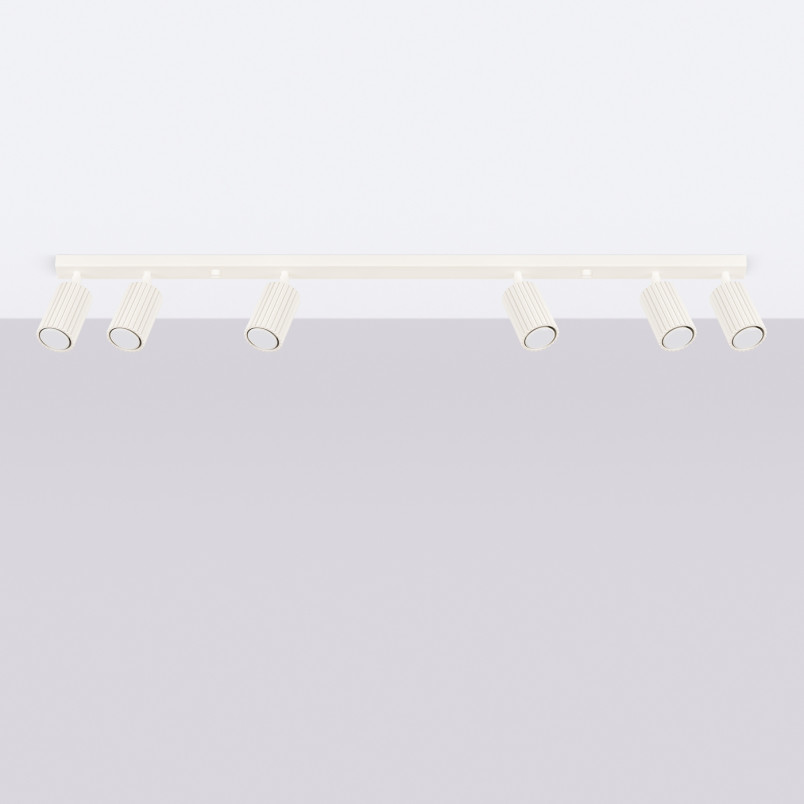 Reflektor Karbon Long Beżowy Sollux | 6 punktów, GU10