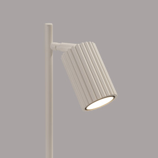 Lampa biurkowa Karbon beżowa Sollux | Minimalizm i styl