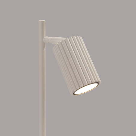 Lampa biurkowa Karbon beżowa Sollux | Minimalizm i styl