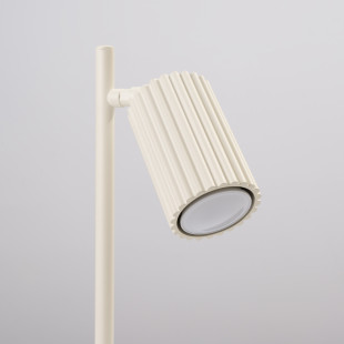Lampa biurkowa Karbon beżowa Sollux | Minimalizm i styl
