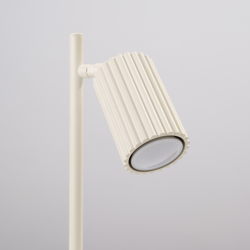 Lampa biurkowa Karbon beżowa Sollux | Minimalizm i styl