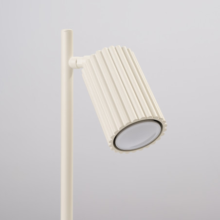Lampa biurkowa Karbon beżowa Sollux | Minimalizm i styl