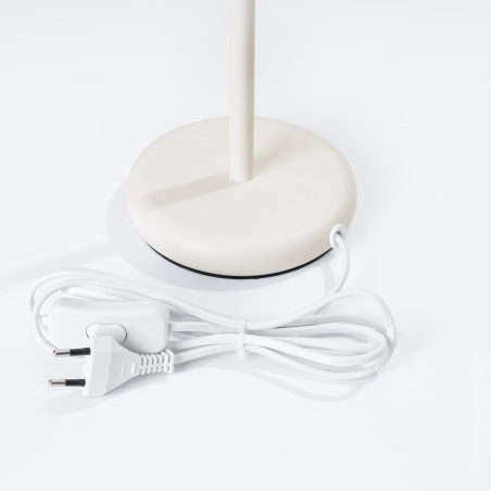 Lampa biurkowa Karbon beżowa Sollux | Minimalizm i styl
