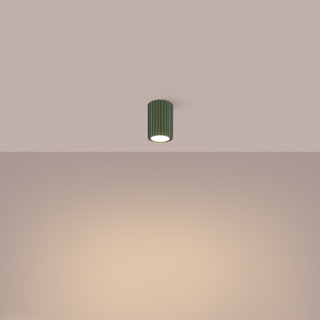Lampa spot Karbon zielona Sollux | Nowoczesne oświetlenie