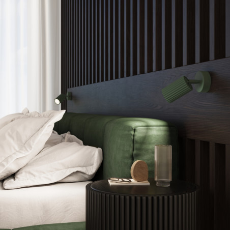 Lampa spot Karbon zielona Sollux | Nowoczesne oświetlenie