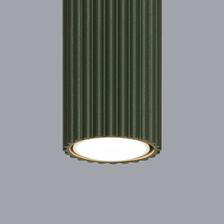 Lampa spot Karbon zielona Sollux | Oświetlenie minimalistyczne