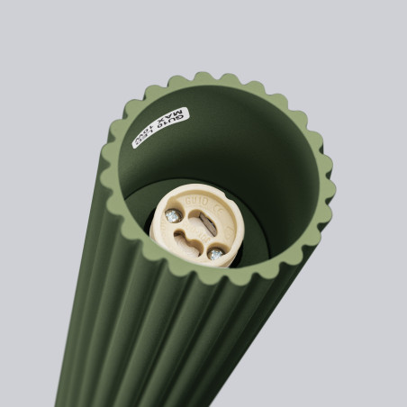 Lampa spot Karbon zielona Sollux | Oświetlenie minimalistyczne