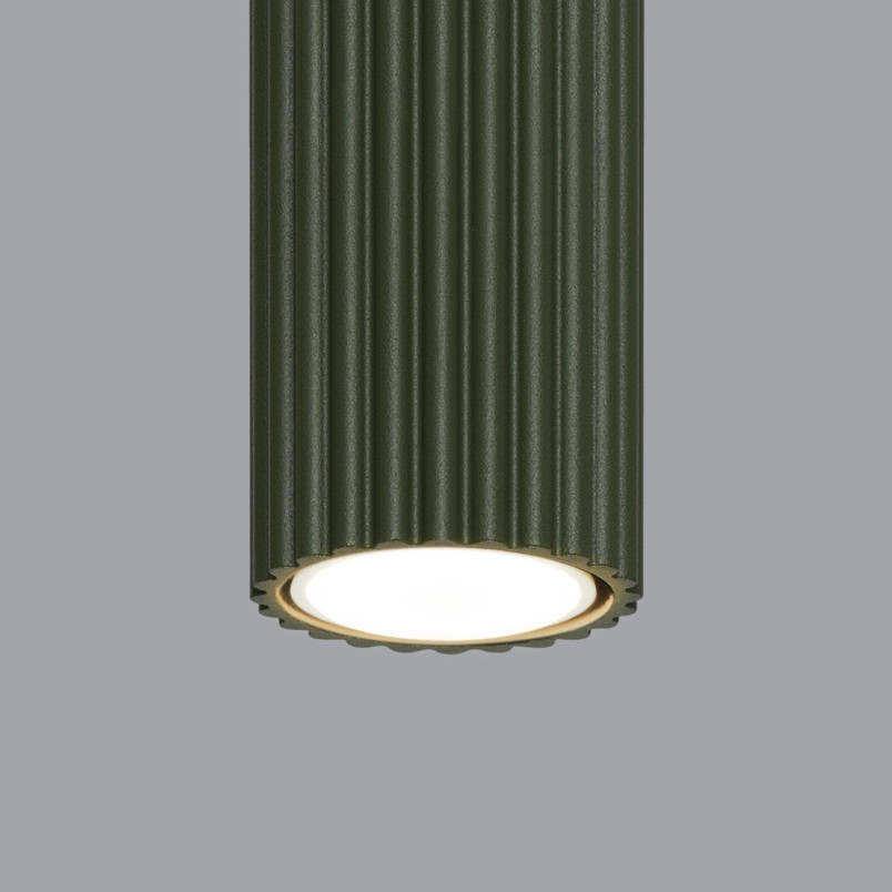 Lampa spot Karbon zielona Sollux | Nowoczesne oświetlenie
