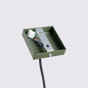 Lampa wisząca Karbon zielona Sollux | Nowoczesny design