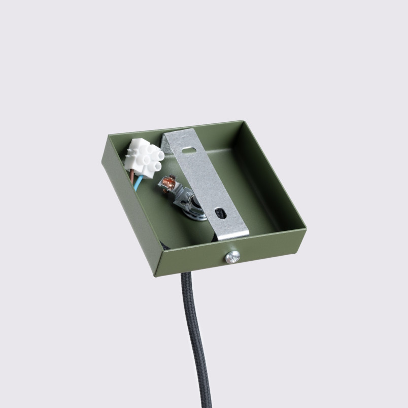 Lampa wisząca Karbon zielona Sollux | Nowoczesny design
