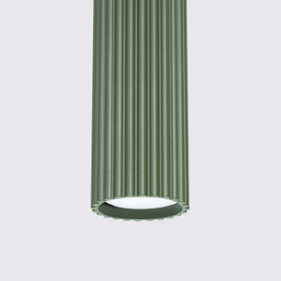 Lampa wisząca Karbon zielona Sollux | Nowoczesny design