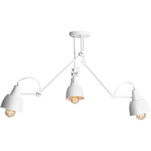 Lampa sufitowa skandynawska potrójna Aida 80 biała marki Aldex