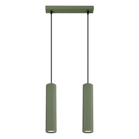 Lampa wisząca Karbon zielona - Sollux | Nowoczesny design