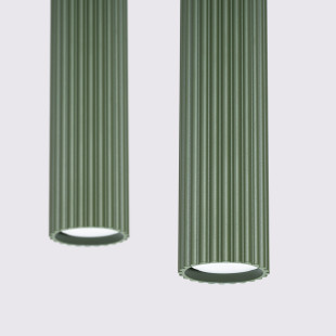Lampa wisząca Karbon zielona - Sollux | Nowoczesny design