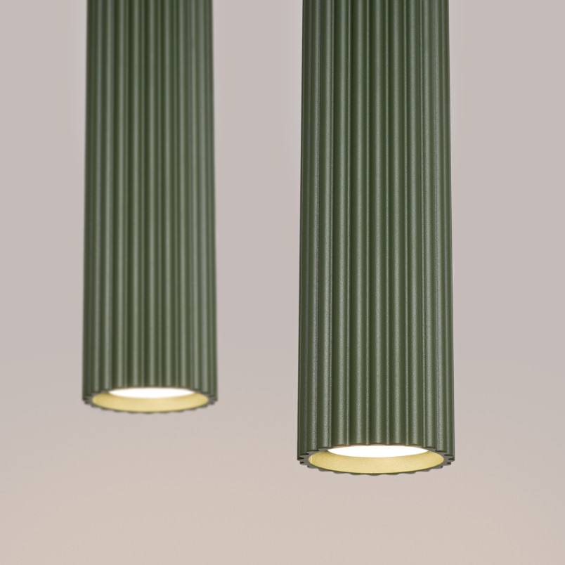 Lampa wisząca Karbon zielona - Sollux | Nowoczesny design