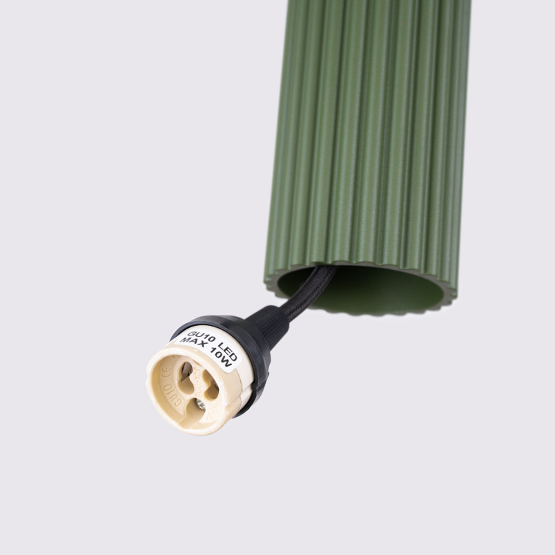 Lampa wisząca Karbon: Zielona, 3 tuby, Sollux - Sklep z lampami