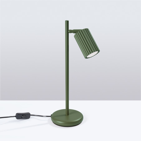 Lampa biurkowa Karbon Sollux - Zielony oliwkowy | Sklep Sollux